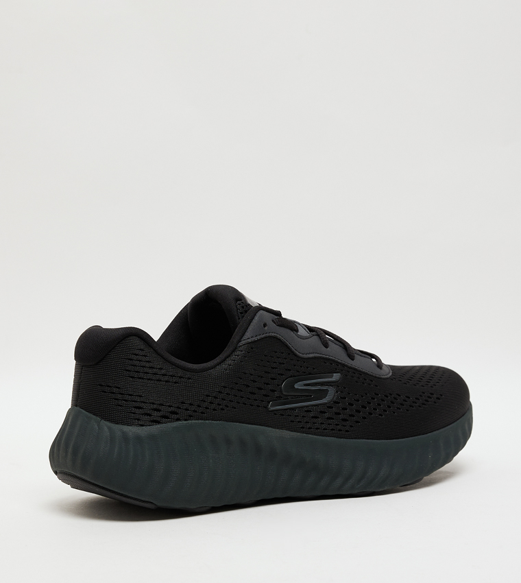 GO RUN NOW Knitted Lace-Up Shoes