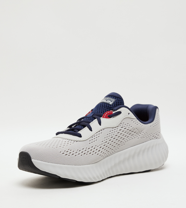GO RUN NOW Knitted Lace-Up Shoes