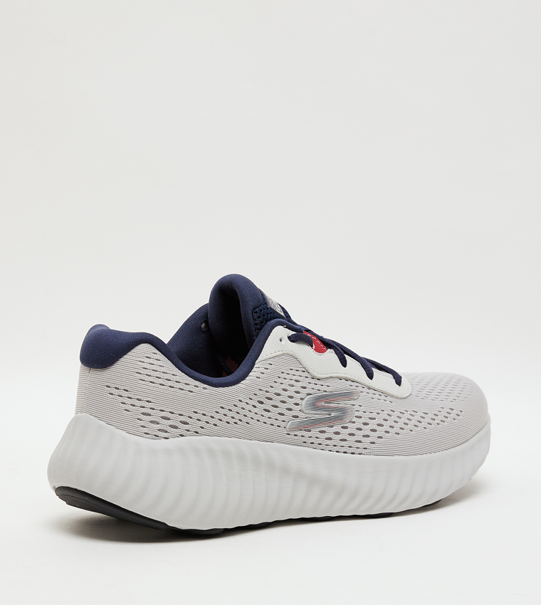 GO RUN NOW Knitted Lace-Up Shoes