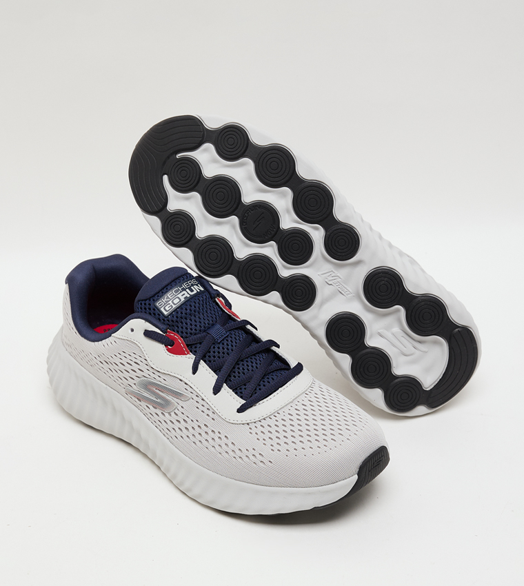 GO RUN NOW Knitted Lace-Up Shoes