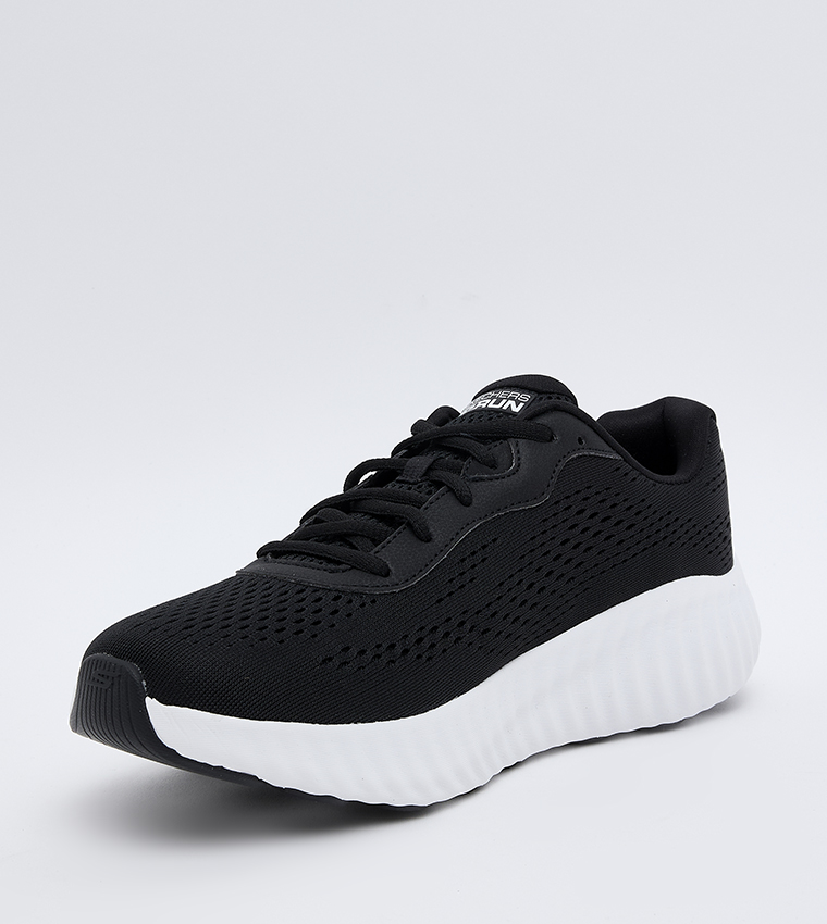 GO RUN NOW Textured Lace-Up Shoes