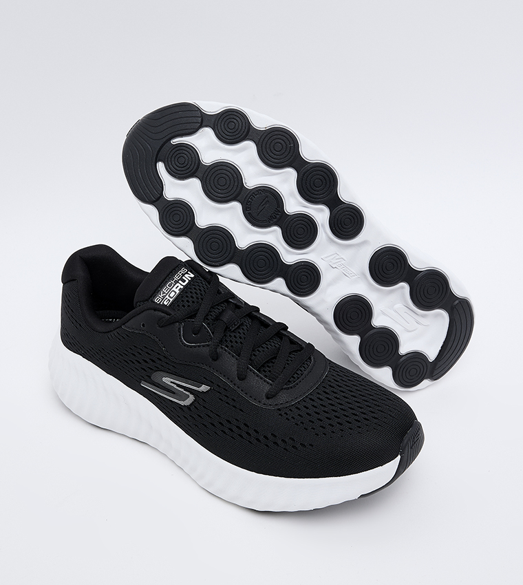 GO RUN NOW Textured Lace-Up Shoes