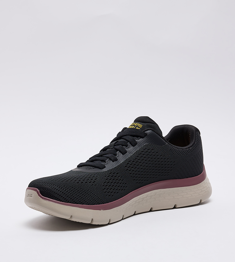 GO WALK FLEX Knitted Lace-Up Shoes