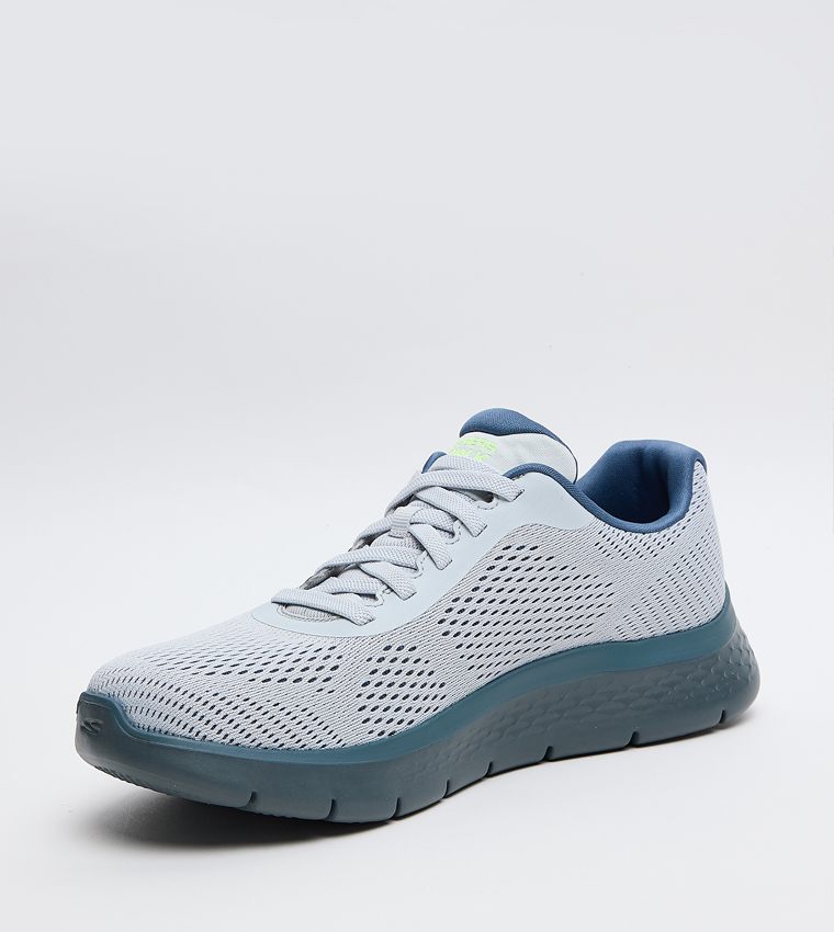 GO WALK FLEX Knitted Lace-Up Shoes