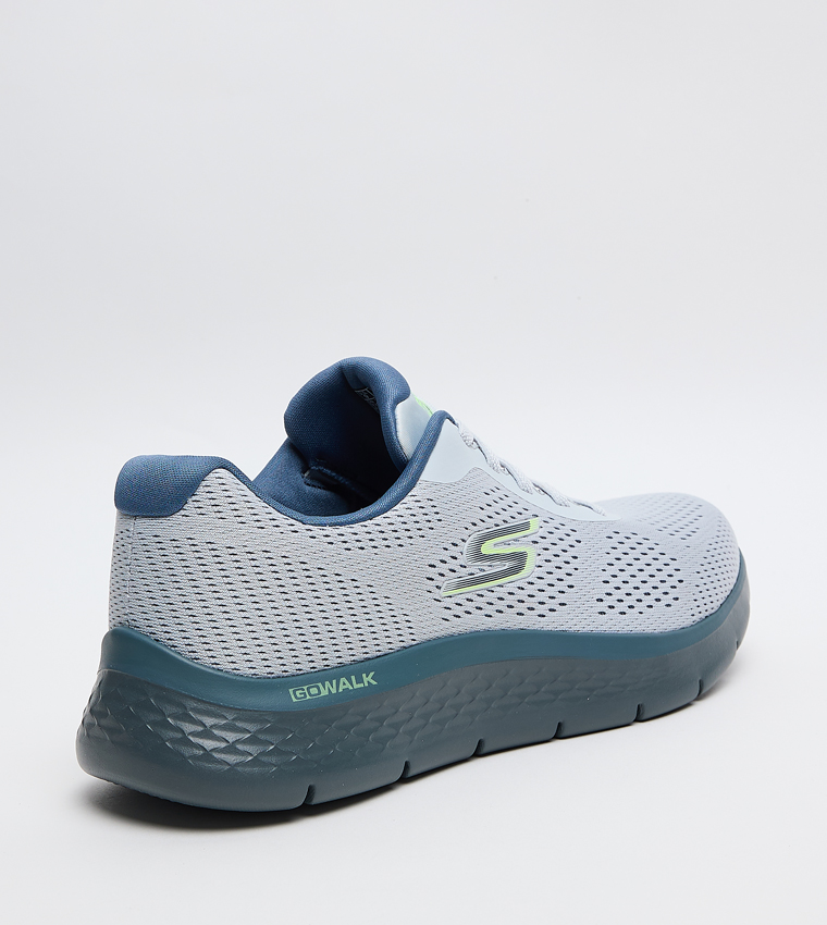GO WALK FLEX Knitted Lace-Up Shoes