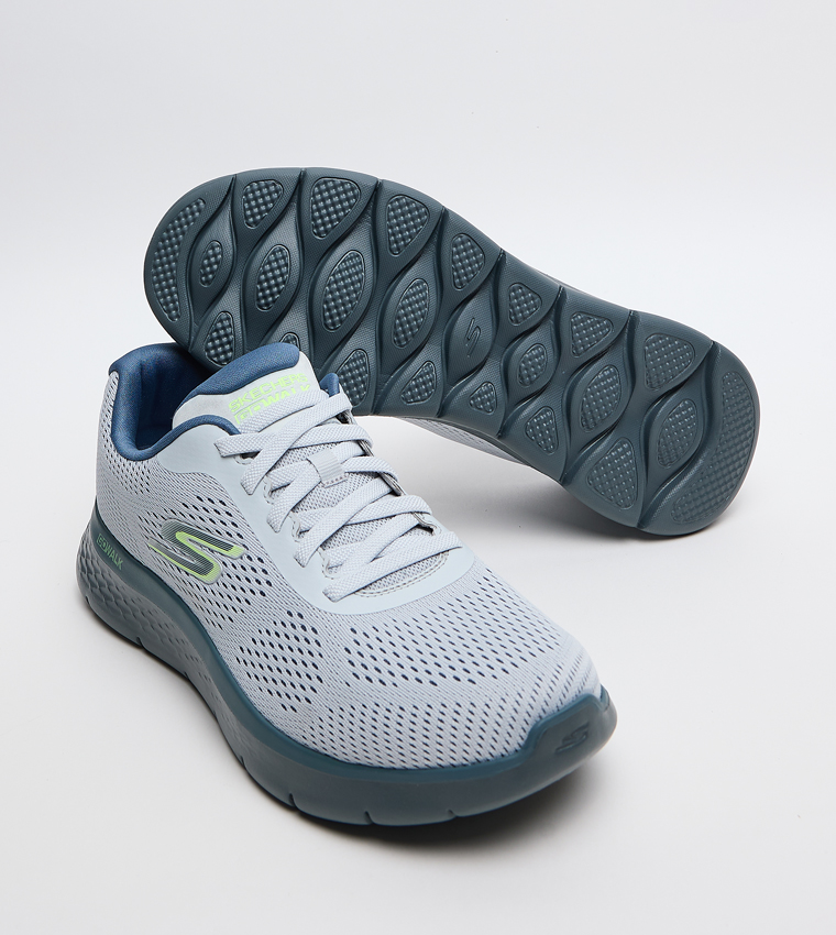 GO WALK FLEX Knitted Lace-Up Shoes