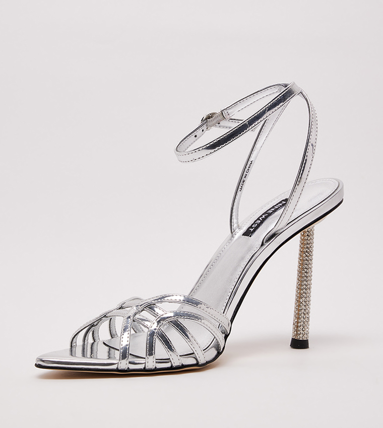 PAXAL3 Embellished Heel Sandals