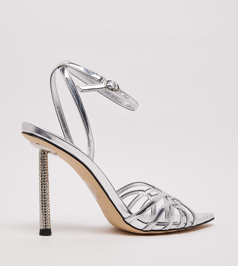 PAXAL3 Embellished Heel Sandals