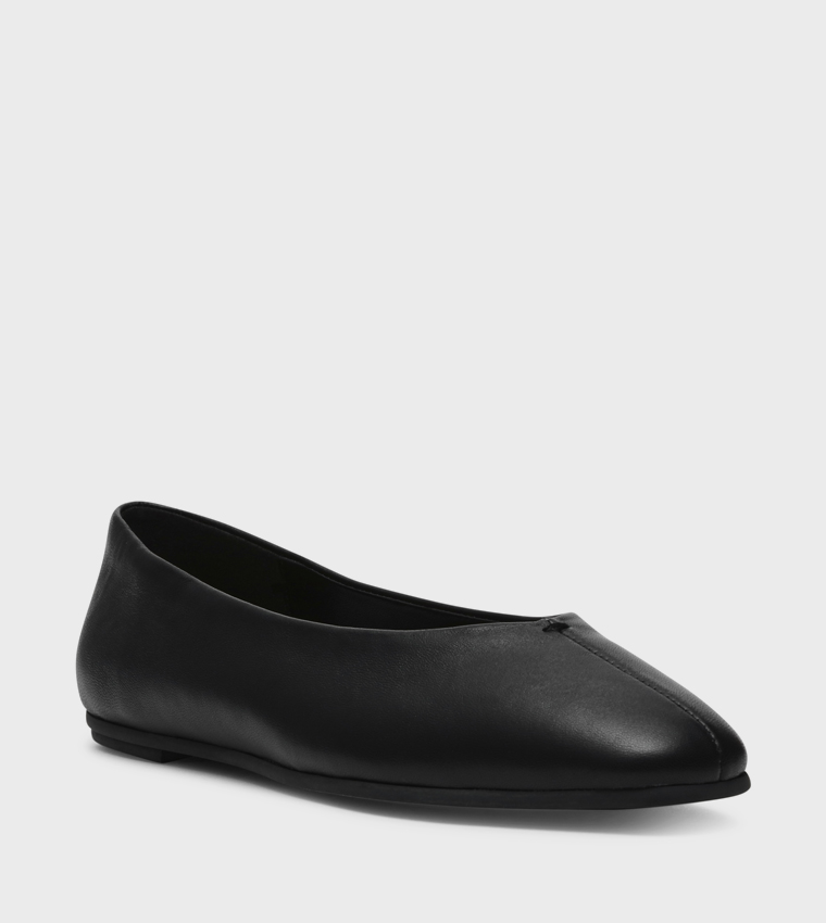 SLIQUE Almond Toe Ballerinas