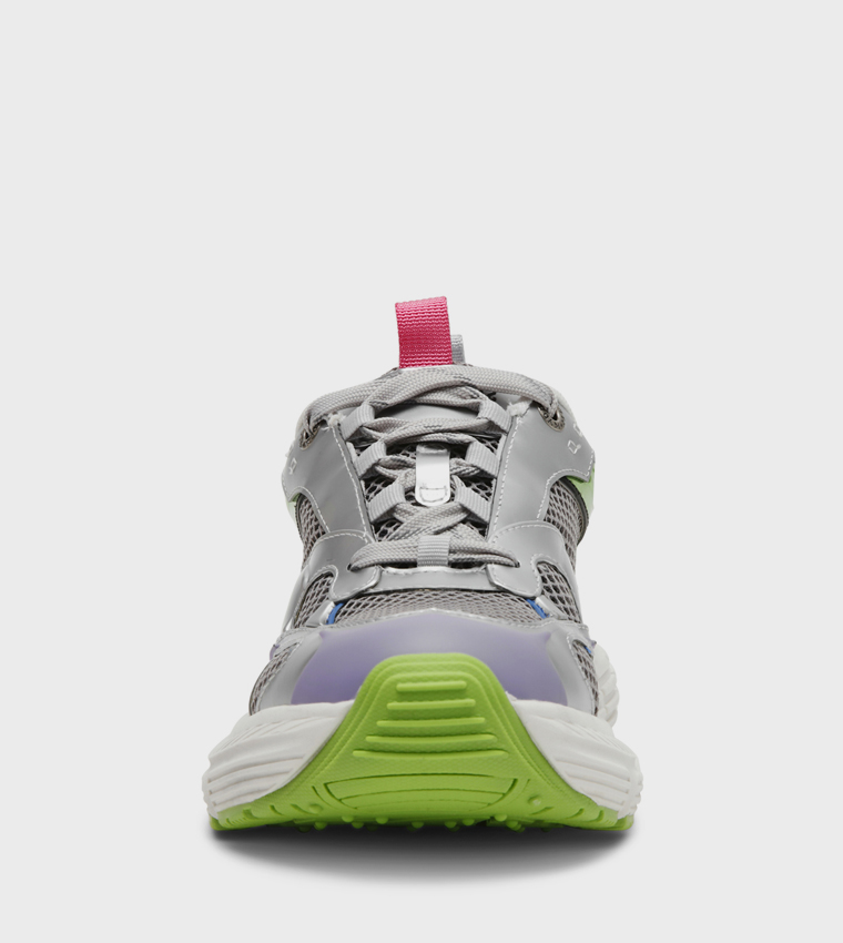 POWER 1 Mesh Detail Lace Up Sneakers