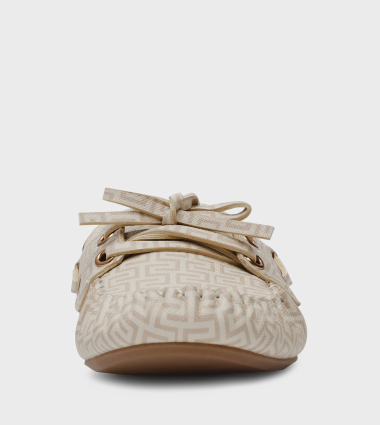 CASHBACK Patterned Boat Shoes