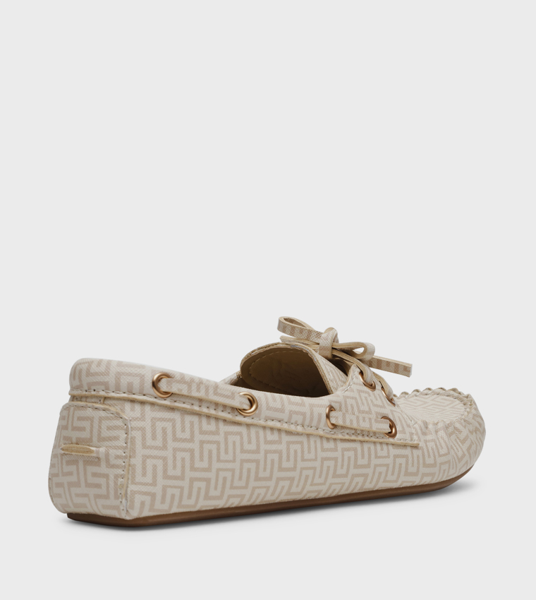 CASHBACK Patterned Boat Shoes