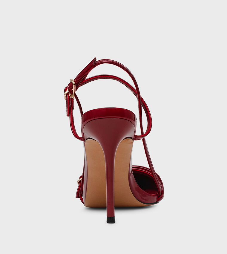 DEAGAN Buckle Detail Slingback Pumps