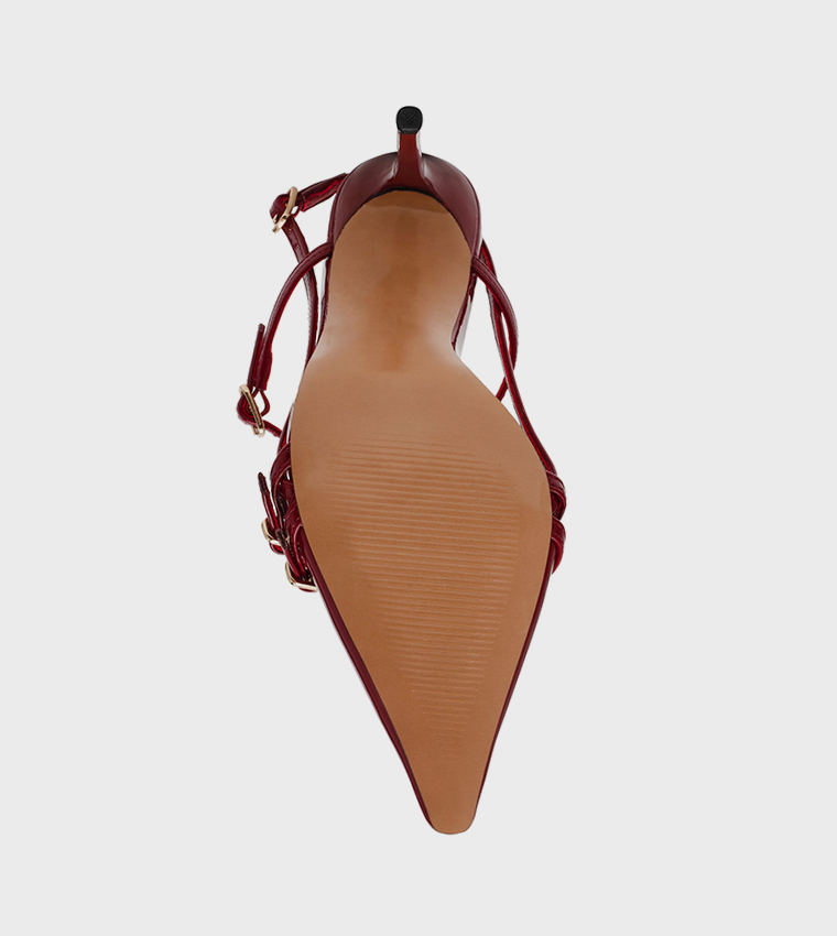 DEAGAN Buckle Detail Slingback Pumps