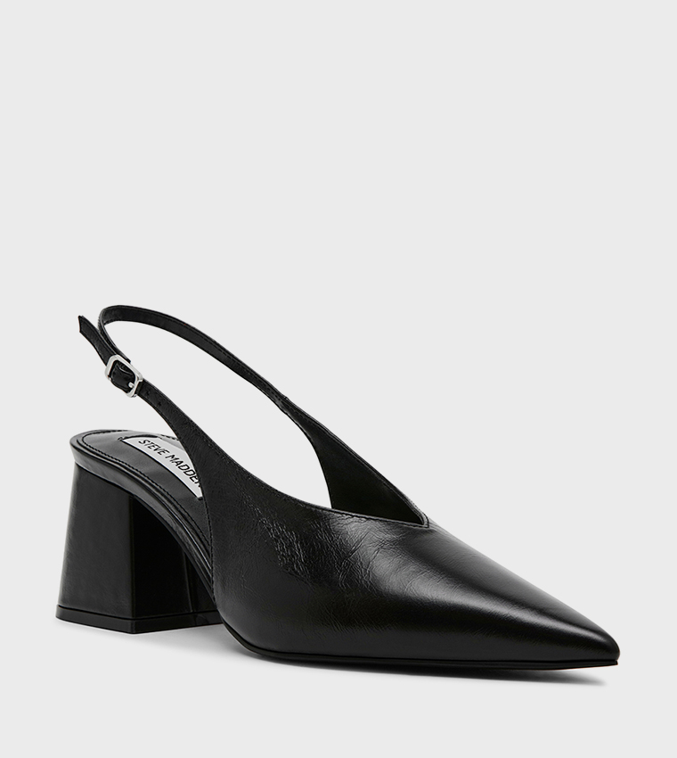 BARGE Block Heel Slingback Pumps