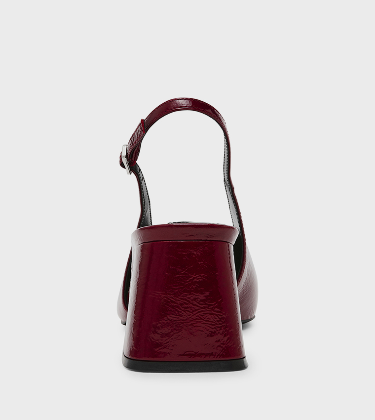 BARGE Block Heel Slingback Pumps