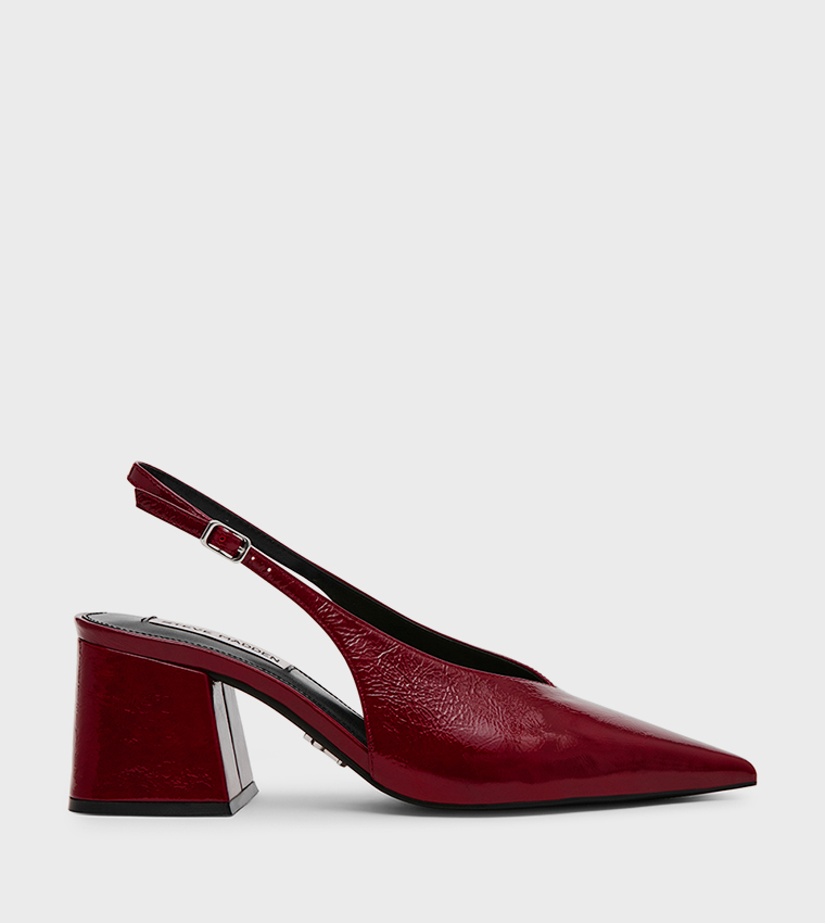BARGE Block Heel Slingback Pumps