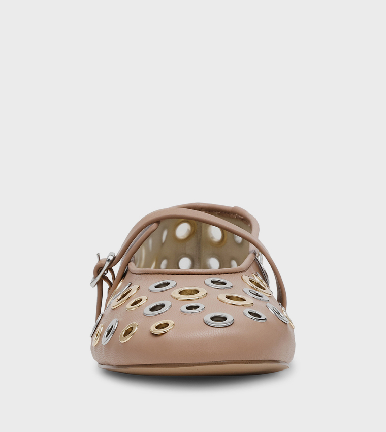 REJOICE-S Eyelet Detail Mary Janes