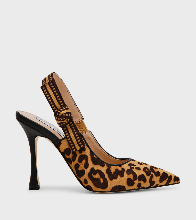 BRI-L Animal Patterned Slingback Pumps