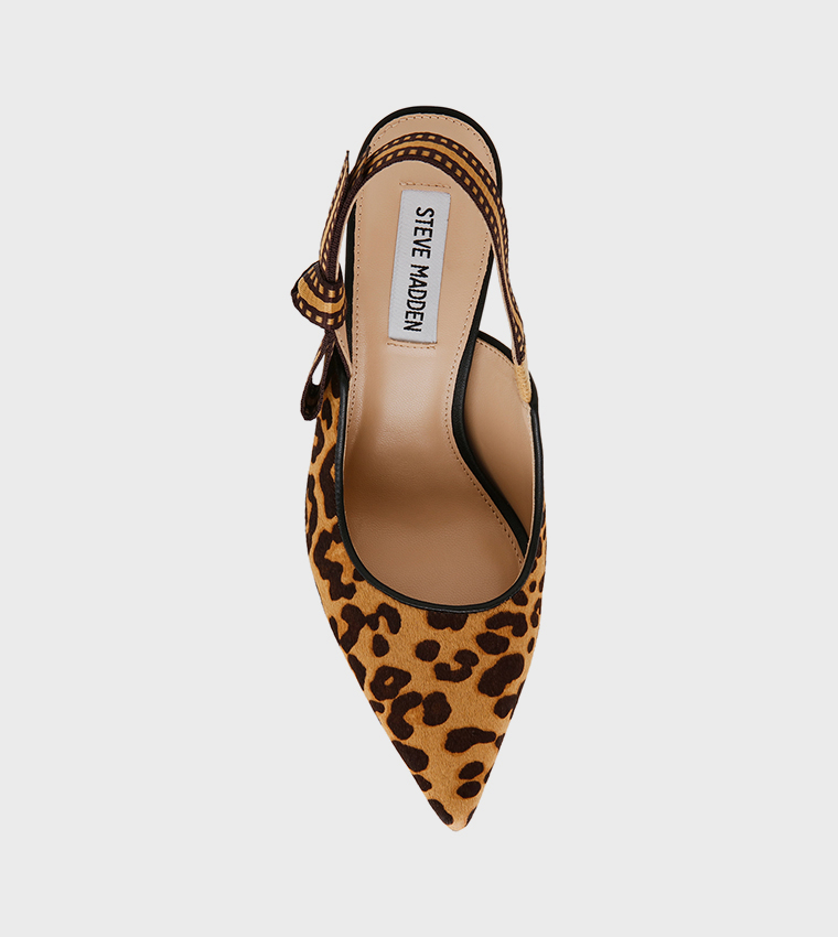 BRI-L Animal Patterned Slingback Pumps