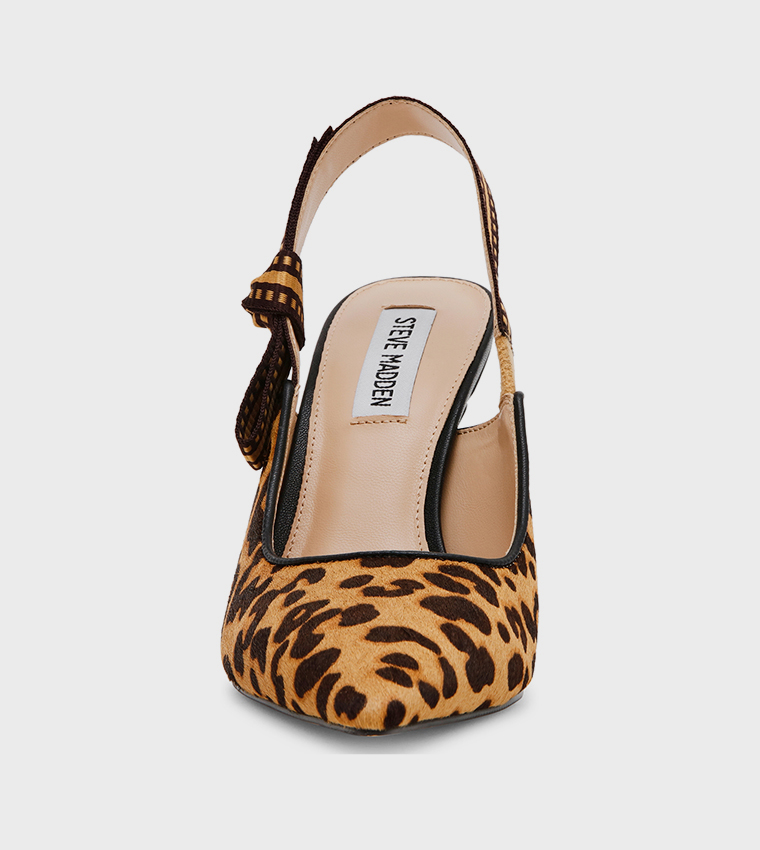 BRI-L Animal Patterned Slingback Pumps