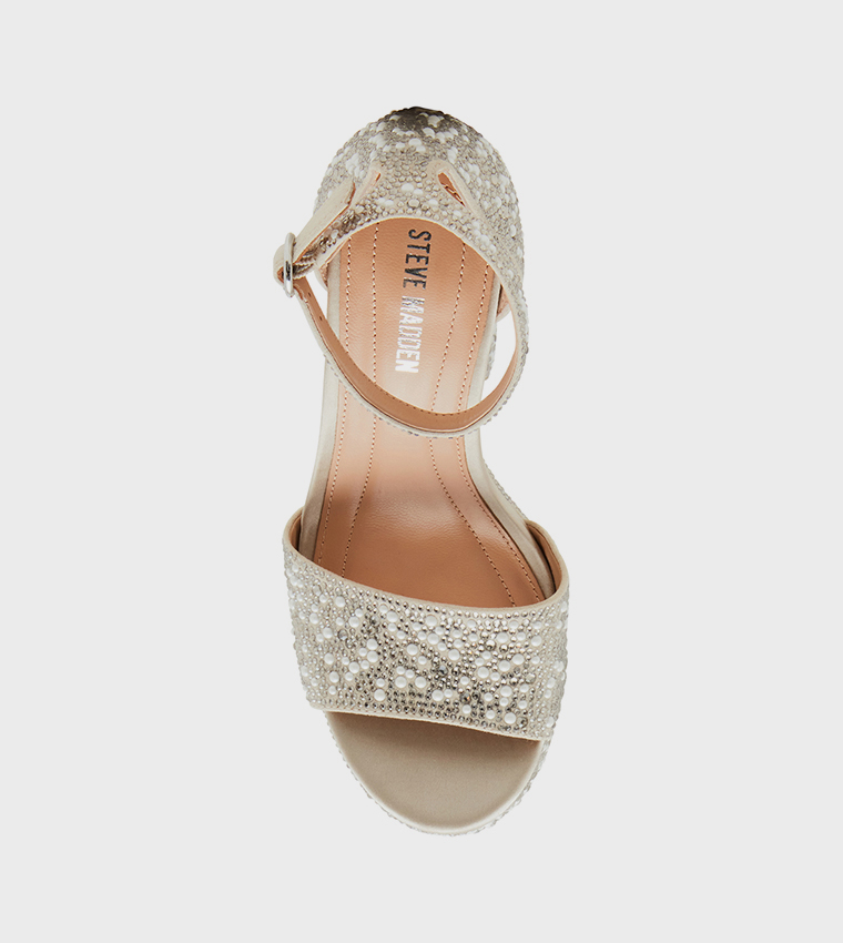 GLAM Embellished Platform Sandals