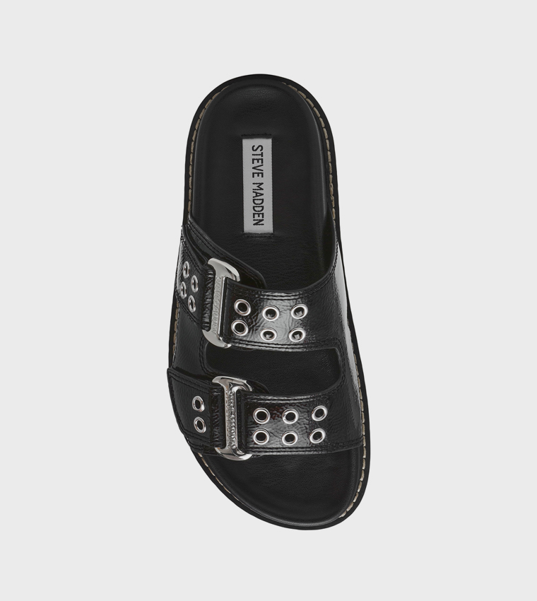 AGENT Buckled Flat Sandals