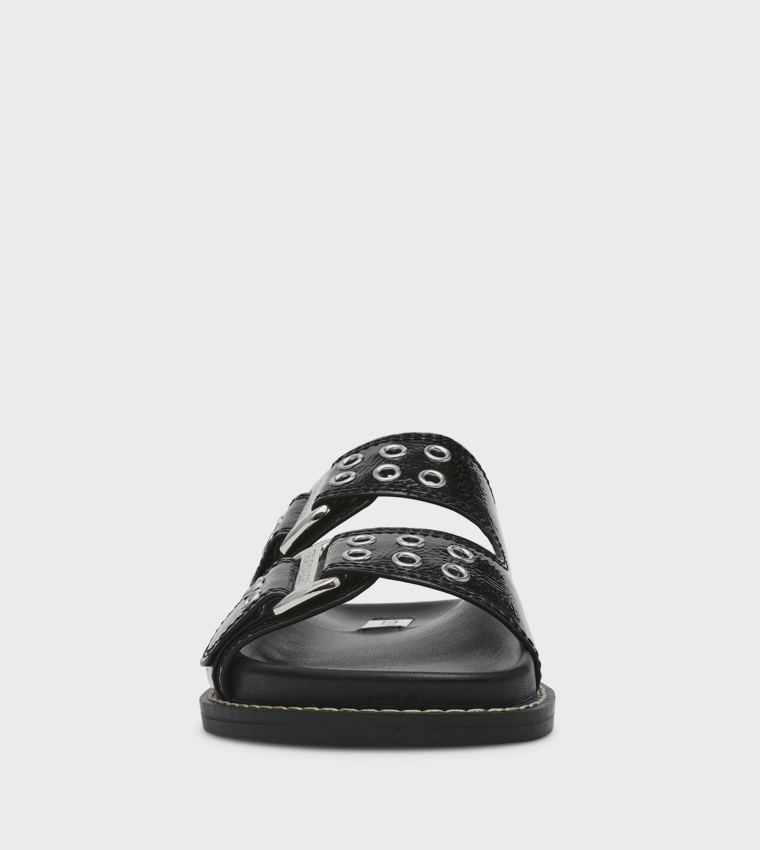 AGENT Buckled Flat Sandals