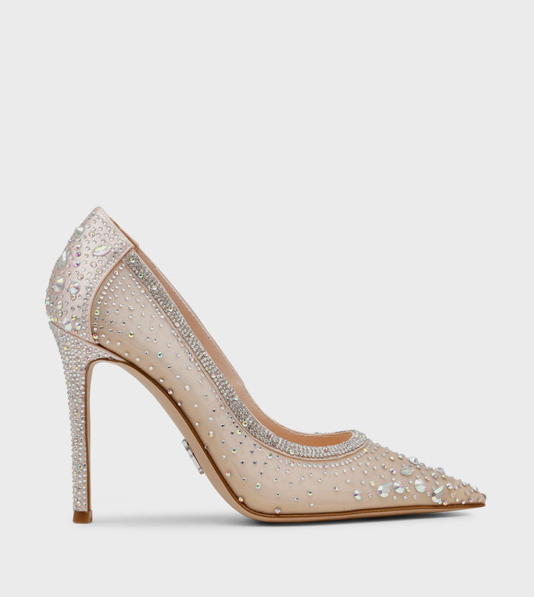 ENCAGED Embellished Stiletto Heel Pumps