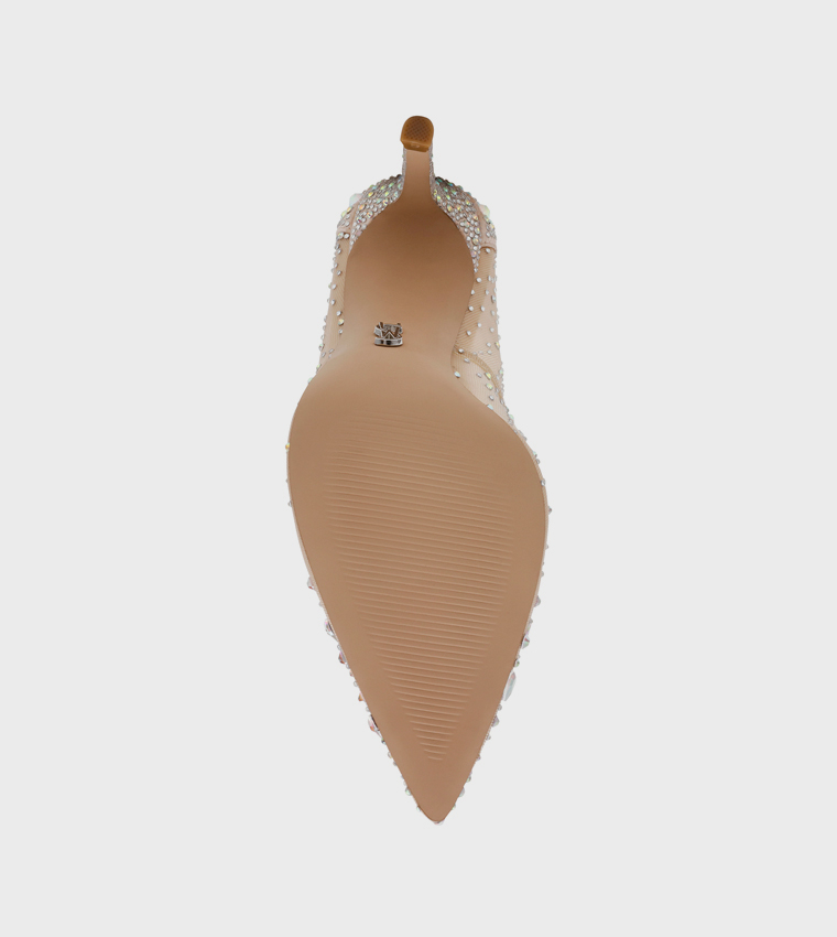 ENCAGED Embellished Stiletto Heel Pumps