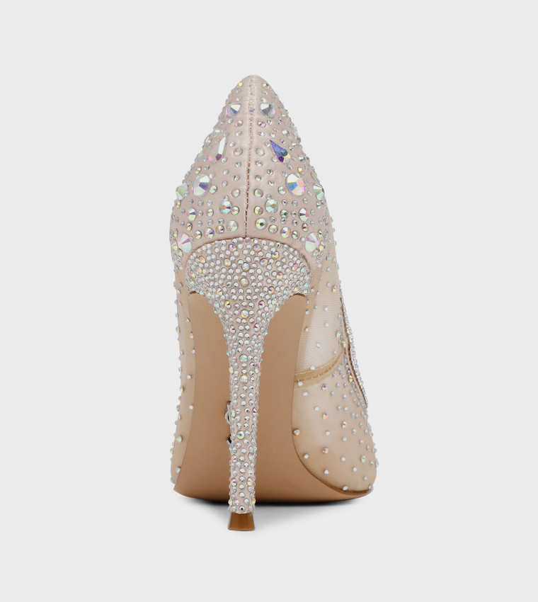 ENCAGED Embellished Stiletto Heel Pumps