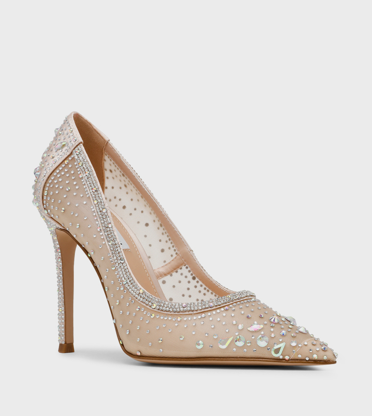 ENCAGED Embellished Stiletto Heel Pumps