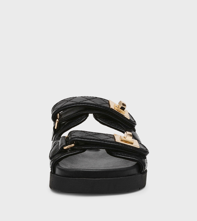 SCHMONA-CN Quilted Platfom Sandals