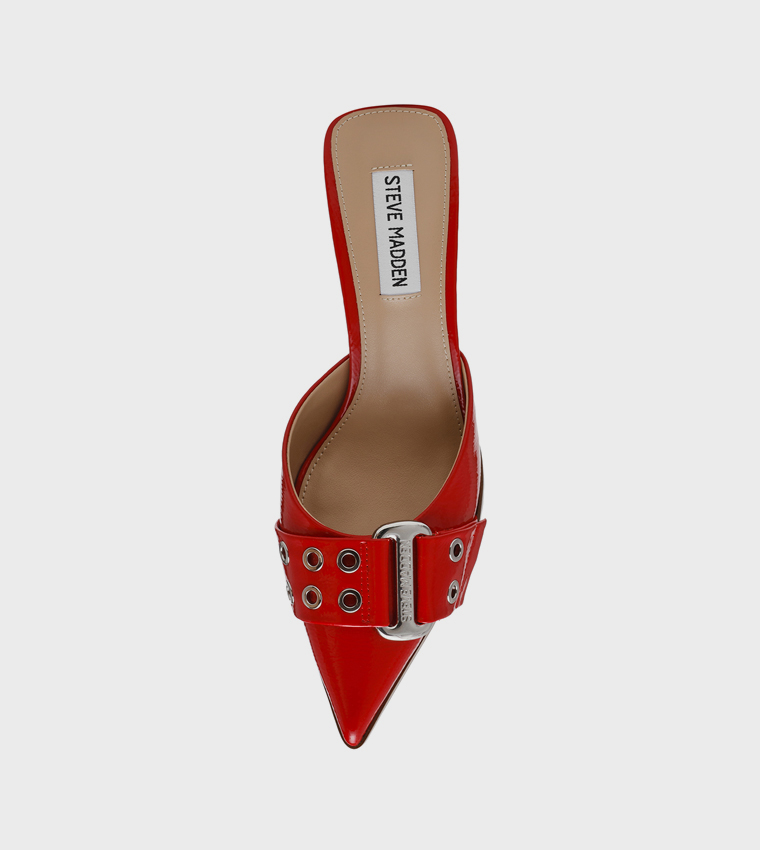 HIATUS Buckle Detail Heeled Mule Pumps