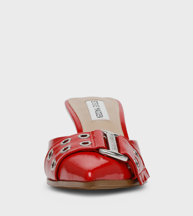HIATUS Buckle Detail Heeled Mule Pumps