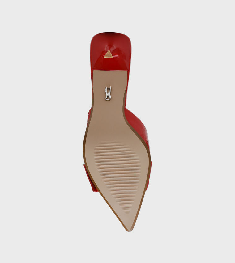HIATUS Buckle Detail Heeled Mule Pumps