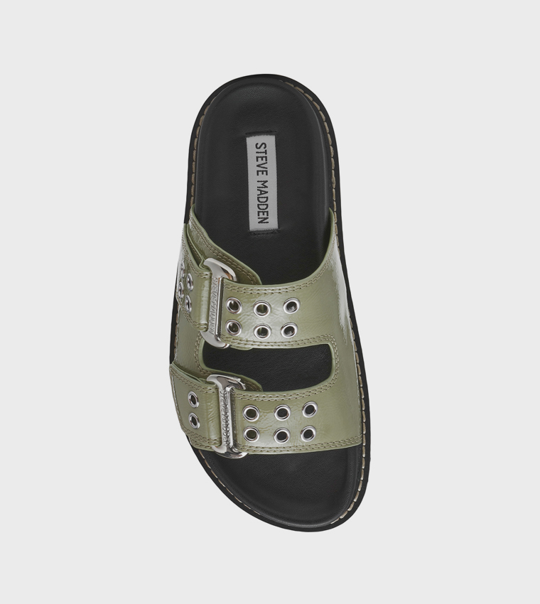 AGENT Buckled Flat Sandals