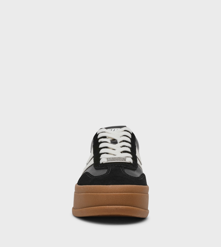 OFF-TRACK Lace Up Platform Sneakers