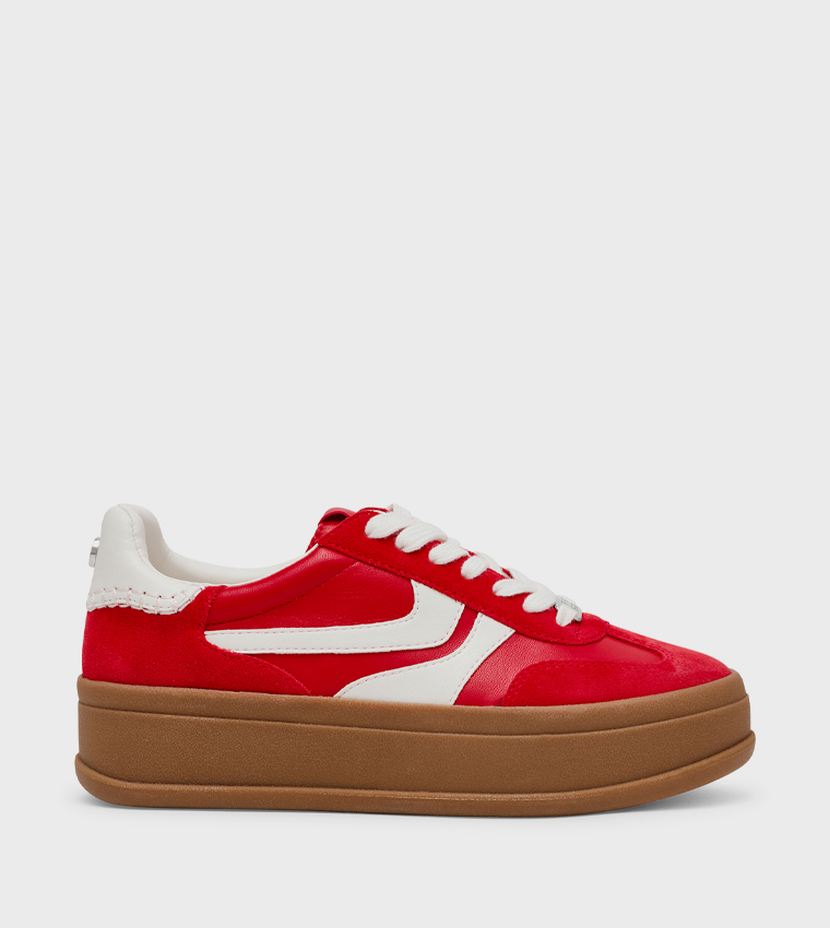 OFF-TRACK Lace Up Platform Sneakers