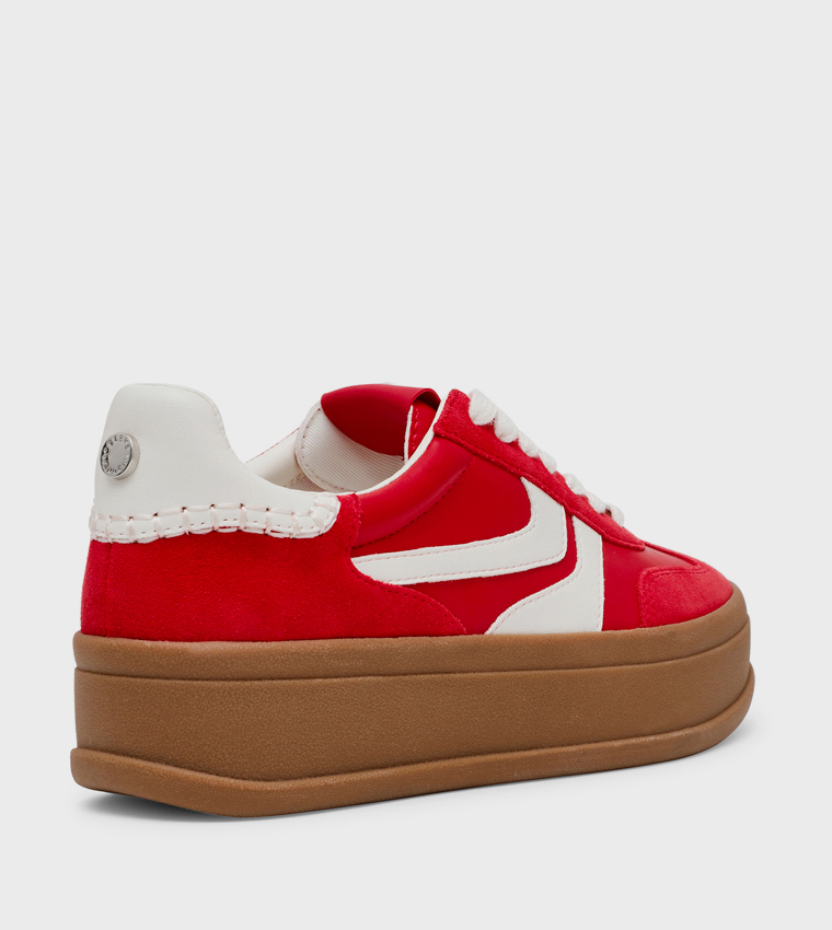 OFF-TRACK Lace Up Platform Sneakers