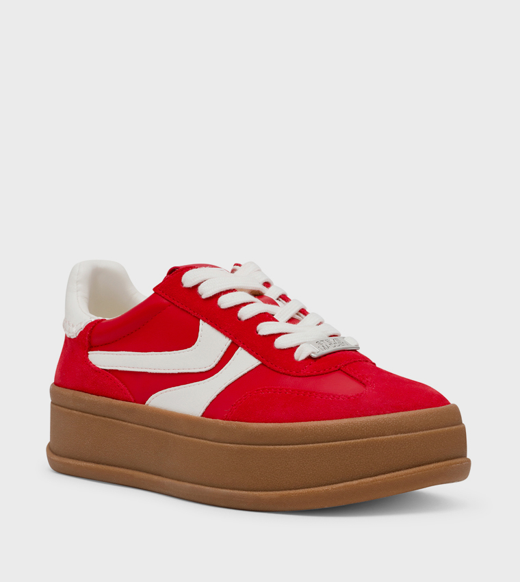 OFF-TRACK Lace Up Platform Sneakers