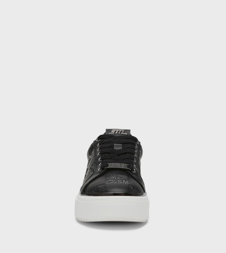 ON-STAGE Monogram Debossed Platform Sneakers