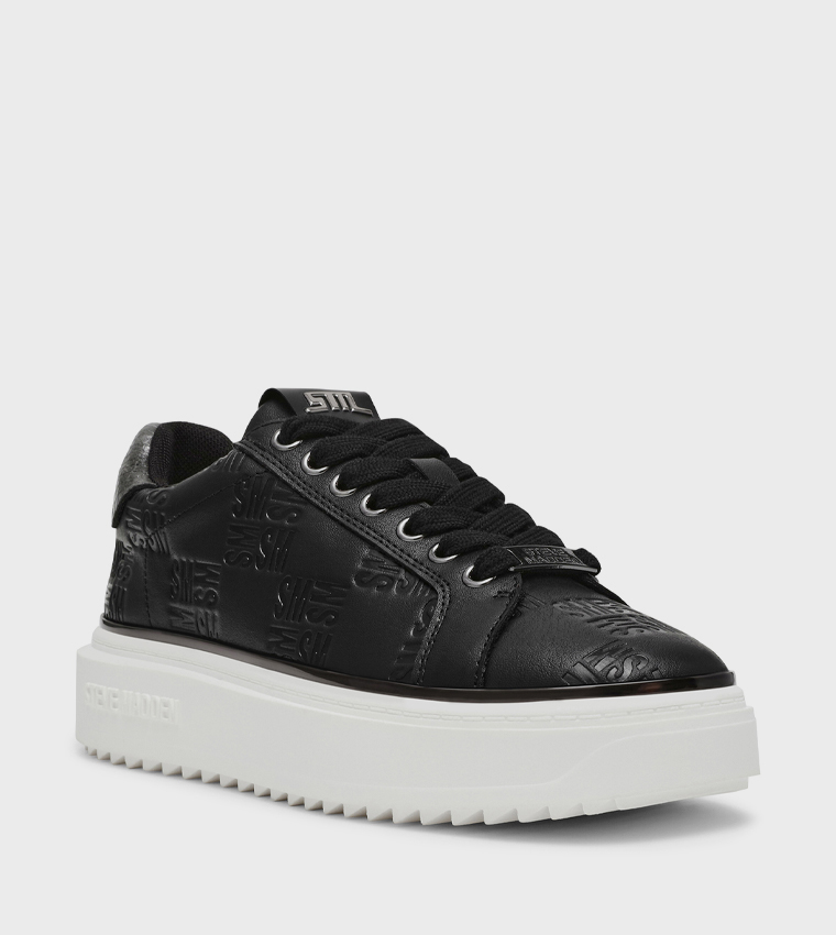 ON-STAGE Monogram Debossed Platform Sneakers