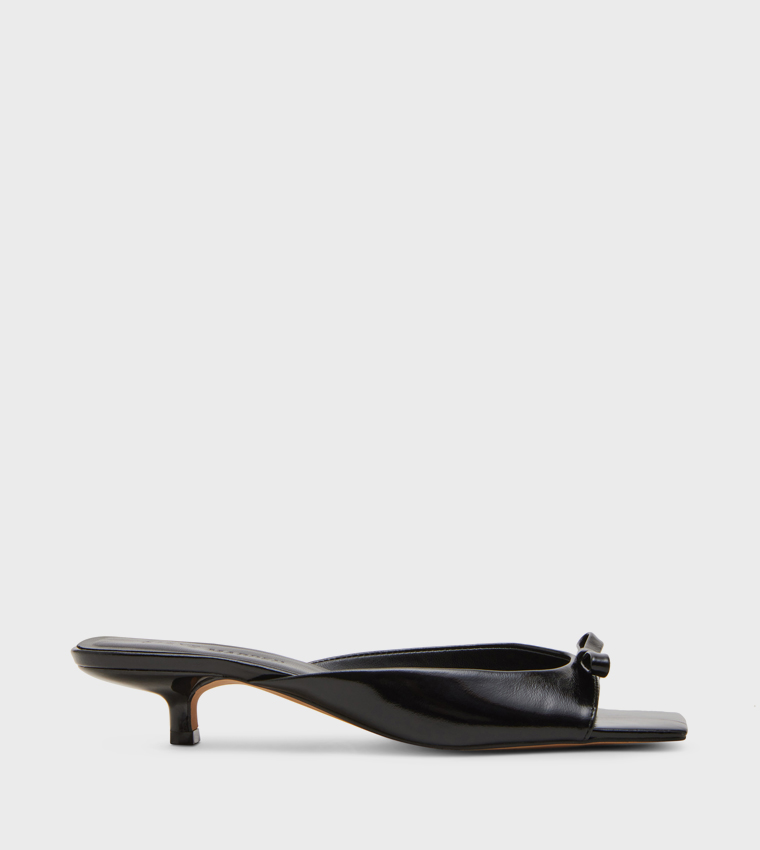 MEME Bow Detail Kitten Heel Sandals