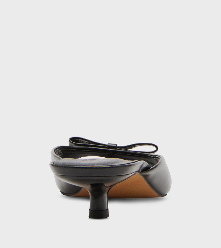 MEME Bow Detail Kitten Heel Sandals