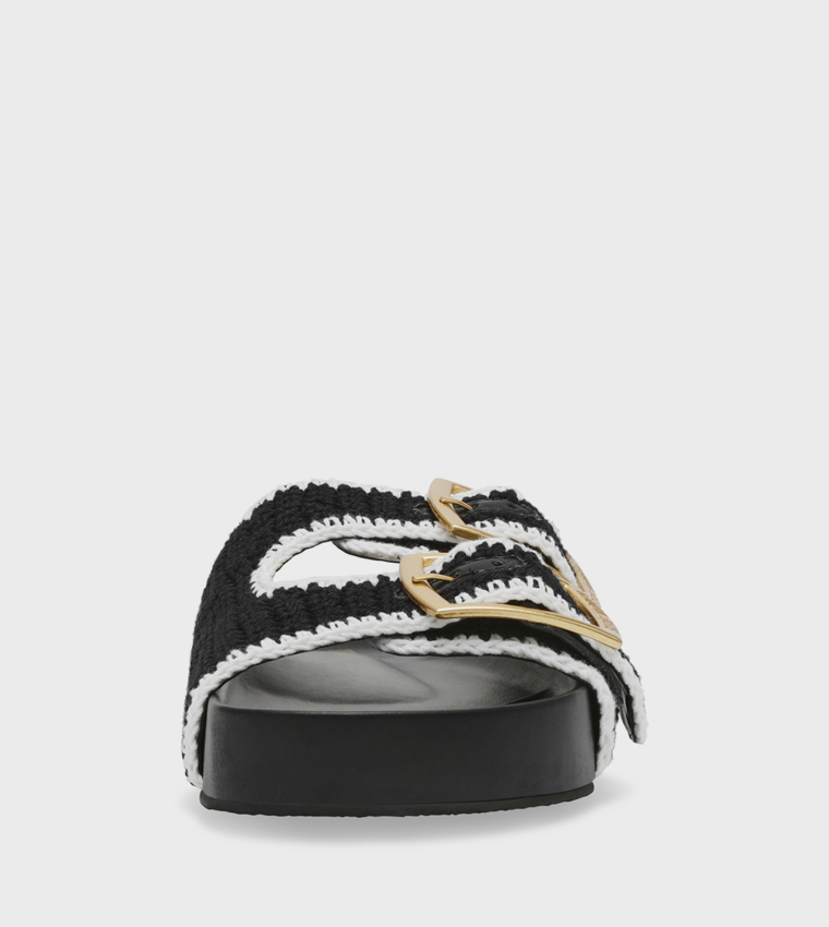 Buy Steve Madden ON DECK Double Strap Platform Sandals In Black