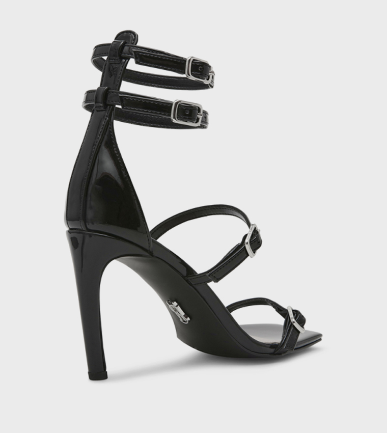 FLAMER Ankle Strap Heel Sandals