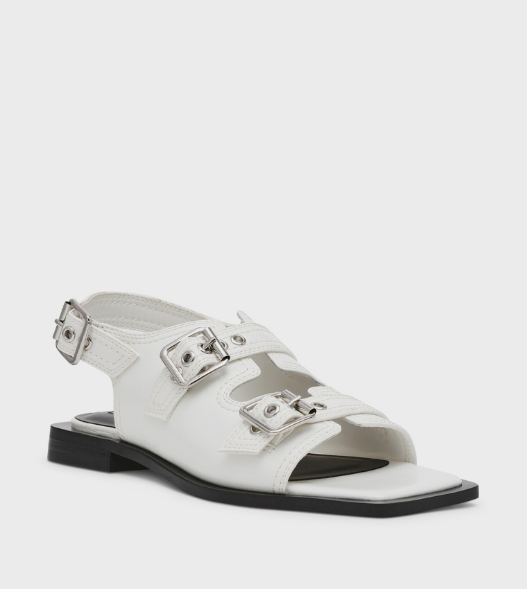 GEN Z Buckled Flat Sandals