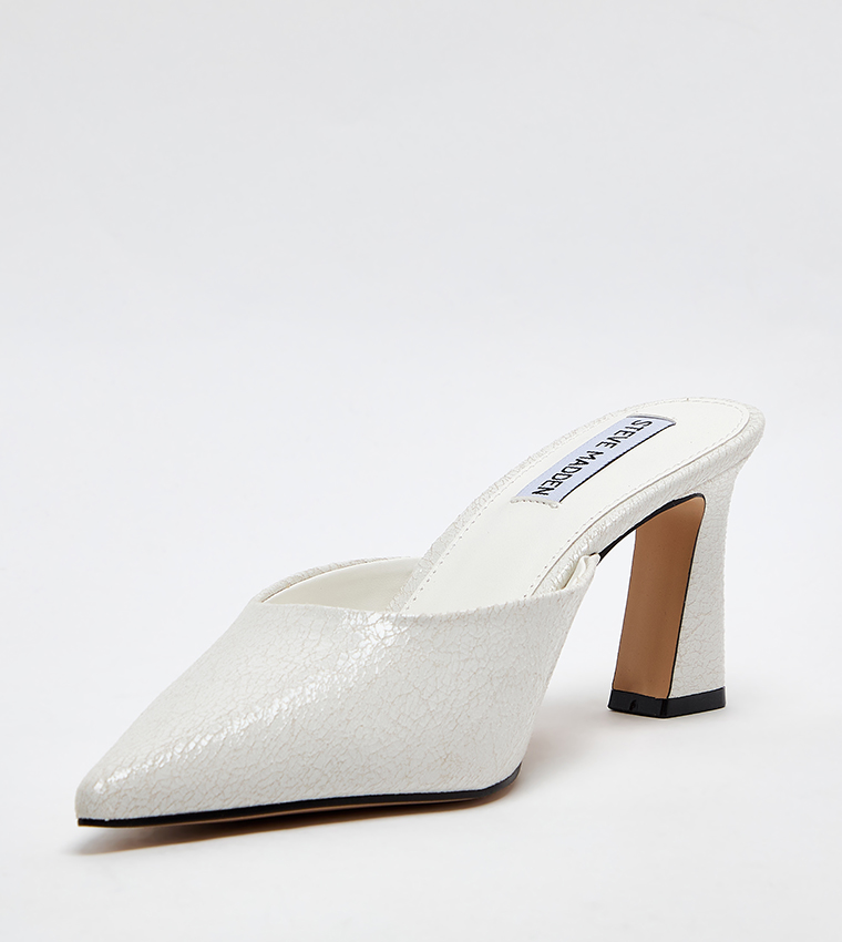 EMMIE Solid Pointed Toe Mule Pumps