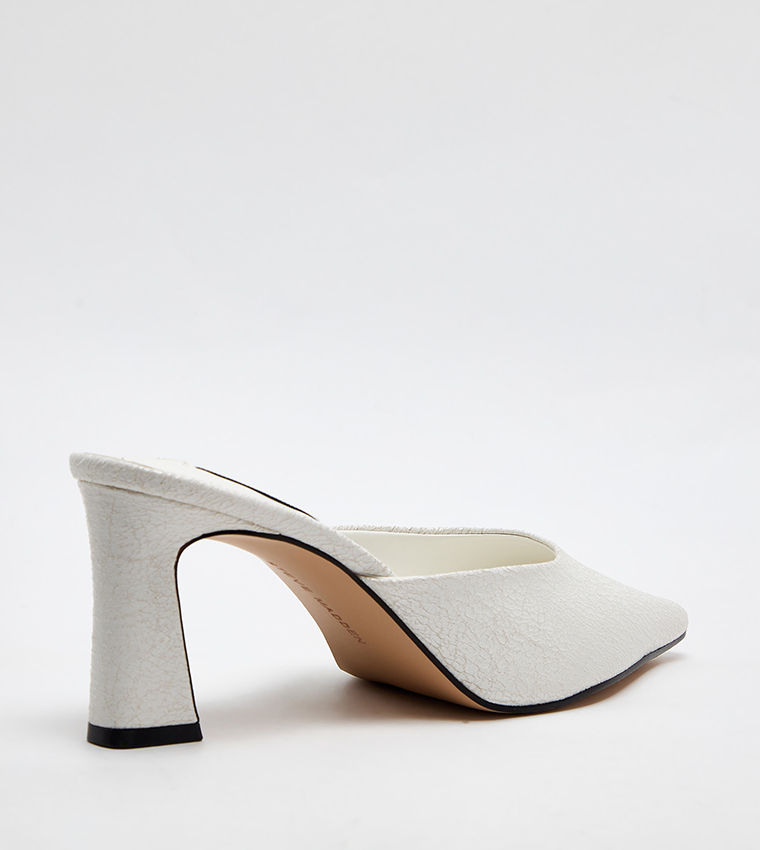 EMMIE Solid Pointed Toe Mule Pumps